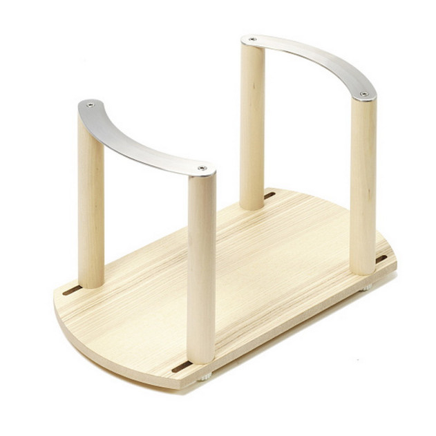 0091970378. Держатель для тарелок, ФайнЛайн Линик, 340x180x191 мм, 1 шт, цвет ЯСЕНЬ светлый