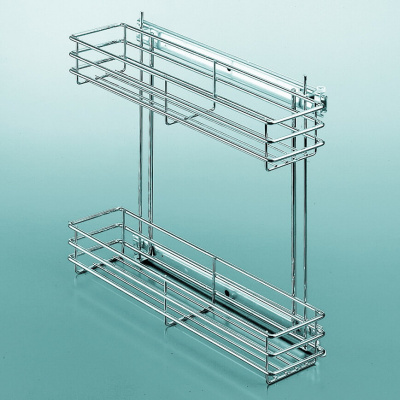 0051250005. Корзина под мойку малая, ХРОМ, 117х470х420 мм