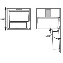 2376500102. Тандем II, КОМПЛЕКТ 500 мм, Н1100, 4 полки, Арена КЛАССИК, цвет ТИТАН