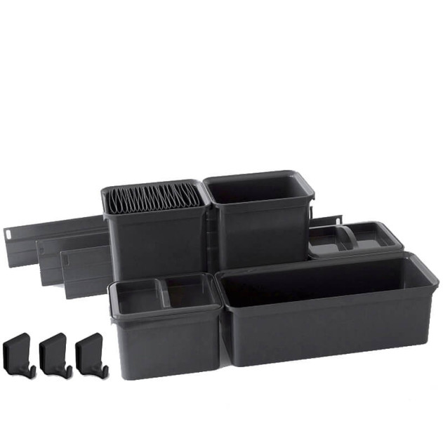 2606419846. Диспенса Джуниор - Юбокс №5 КОМПЛЕКТ 300 мм, h640 - 728 мм, Арена СТИЛЬ 1 полка, цвет АНТРАЦИТ