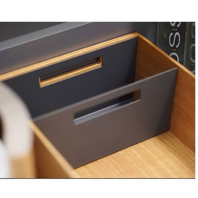 0091959844. U-образный делитель ФайнЛайн  218x99x114мм, ГРАФИТ черный, с ручками