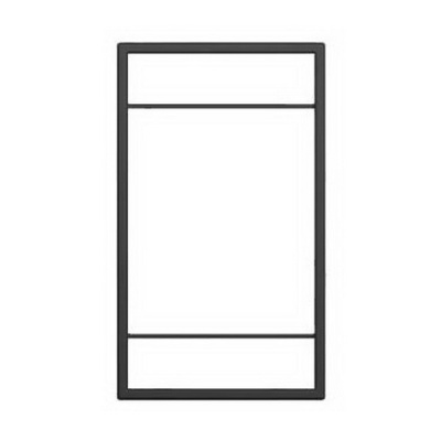 2367509873. ЮКей Рама из стального профиля для стеллажных систем 30x320x550 мм, цвет ЧЕРНЫЙ 1 шт