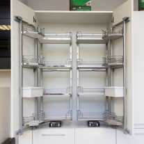 2376500102. Тандем II, КОМПЛЕКТ 500 мм, Н1100, 4 полки, Арена КЛАССИК, цвет ТИТАН